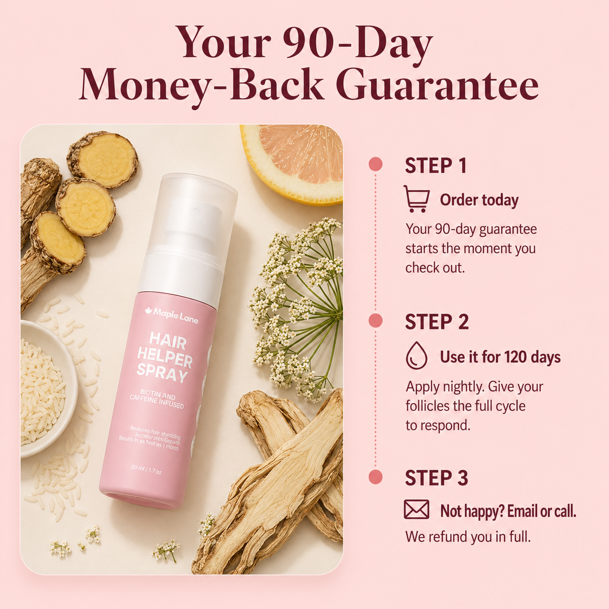 Maple Lane Hair Helper Spray