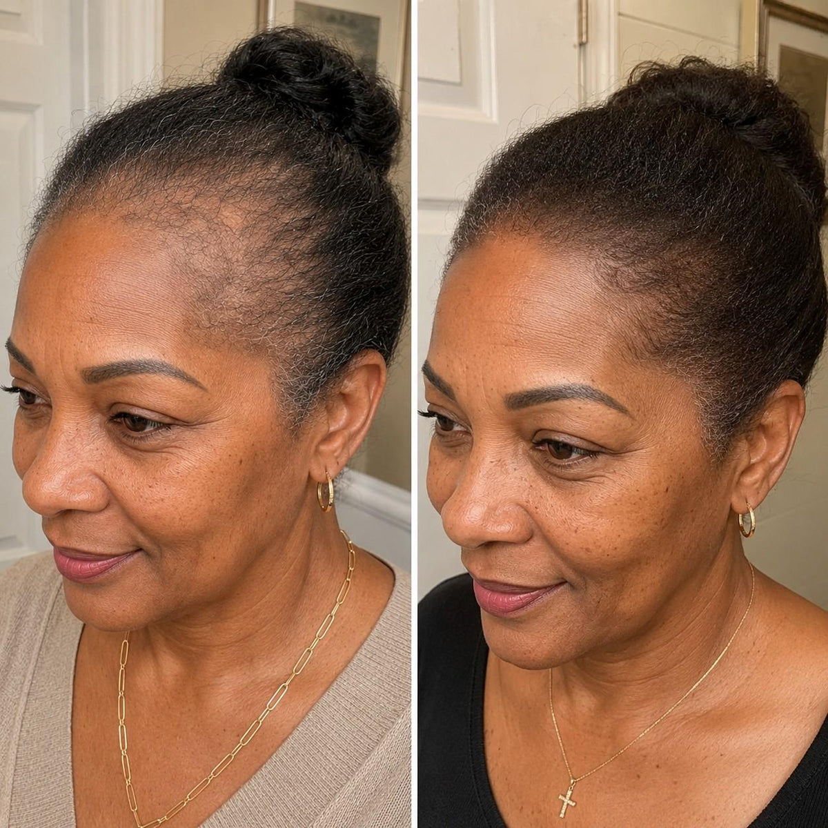 No more hiding my hairline - Jasmine T.
